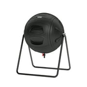 EJWOX Multifunction Gardening Tumbling Composter, Heavy-Duty Fast-Working Compost Bin with Easy-to-use Drain Plugs to Collect Liquid,Black 35 Gallon