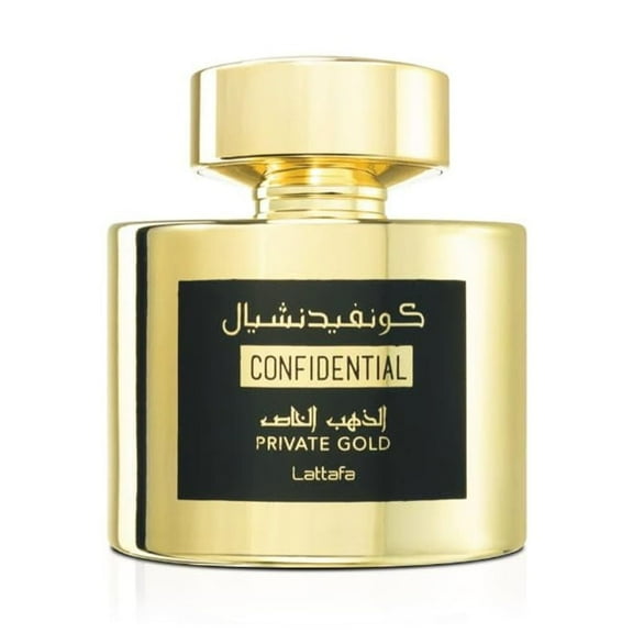 Lattafa Confidential Private Gold , 3.4 oz EDP Spray