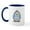 White/Navy Inside, variant on CafePress - Blue Easter Egg Penguin Mug - 11 oz Ceramic Mug - Novelty Coffee Tea Cup