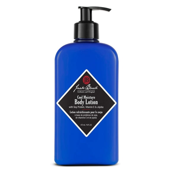 Jack Black Cool Moisture Body Lotion, 16 Fl. Oz. â Soy Protein, Vitamin E & Jojoba â Clean & Fresh Scent, Body Lotion for Dry Skin, Body Moisturizer, Body Cream for Men &