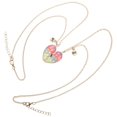 thumbnail image 3 of Colorful Heart Shaped Matching Necklaces for Couples Elegant Jewelry for Valentines, Anniversaries, and Special Occasions, 3 of 5