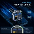 thumbnail image 6 of UNBREAKcable Bluetooth FM Transmitter for Car, PD 38W Fast Charging, Wireless Bluetooth FM Radio Adapter, Car Kit with Hands-Free Calls, HiFi Bass Boost MP3 Music Player Support USB Drive, 6 of 7