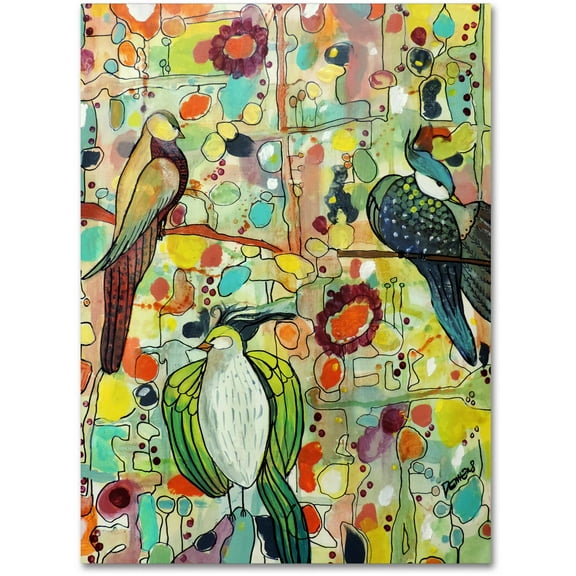 Trademark Fine Art Sylvie Demers Assemblee Canvas Wall Art - 14x19