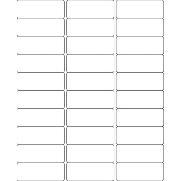 Pen + Gear Laser/Inkjet White Address Labels, Permanent Adhesive, 1" x  2-5/8", 30 Labels per Sheet, 1500 Labels - Walmart.com