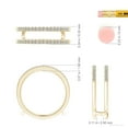 thumbnail image 6 of ANGARA Natural Double Band Diamond Engagement Ring Wrap in 14K Yellow Gold for Women (Size-1.2mm| Color-K| Clarity-I3) | April Birthstone, Anniversary, Jewelry Gift for Women | Natural Diamond Ring, 6 of 10