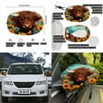 thumbnail image 6 of Yuyamidu Highland Cow Car Hood Cover Sunflower Auto Rearview Protection Cover 3 Pack Vehicle Front Hood Cover for Car Side Mirror Covers Daisy Auto Exterior Accessory, 6 of 7