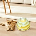 thumbnail image 3 of OAVQHLG3B Cat Toys Ball Track, Turntable Cat Tower Toy with 3-Tier Roller, Multi-Level Interactive Cat Toys for Indoor Cats, Fun Puzzle Kitten Exercise Toys with Colorful Chase Balls, 3 of 5