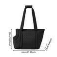 thumbnail image 2 of Comfortable Pet Fabric Carriers for Small Dogs Cats, Large Capacity Cat Dog Bag Carrier Tote for Subway, Walking, Hiking, Travel (Black), 2 of 3