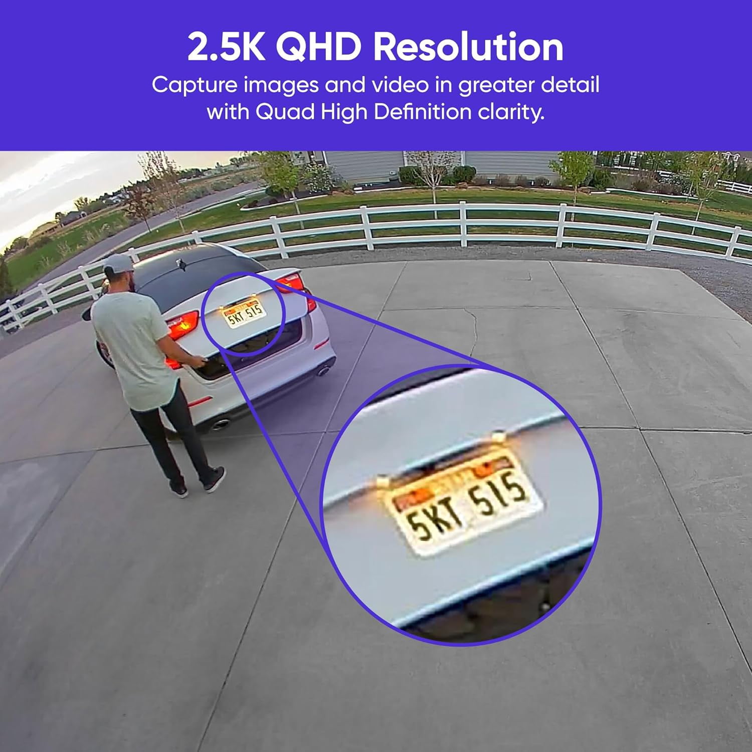 Restored WYZE Floodlight Camera Pro, 3000-Lumen LEDs, 180° Wide View, 2K HD Outdoor Security Camera, Motion Detection, 105dB Siren, Cloud & Local Storage, Color Night Vision, Wired (Refurbished)