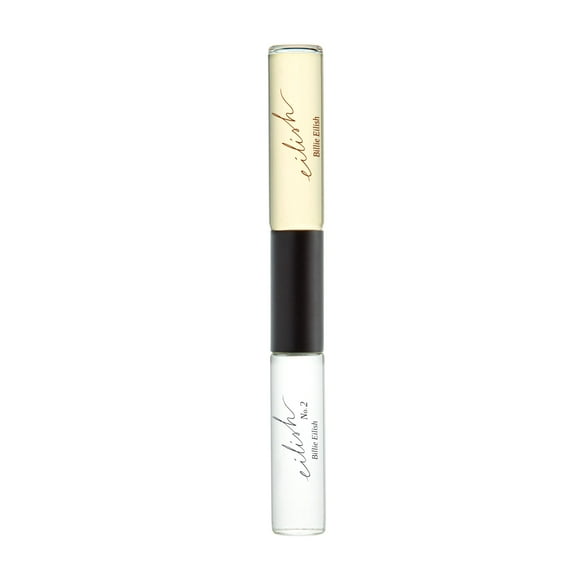 Billie Eilish Dual Sided Rollerball Perfume Set - Eilish & Eilish No. 2, Amber Gourmand + Woody Floral Fragrances, Travel Size, 0.40 Fl Oz