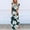 Green, variant on asdoklhq Mumu Dresses for Women Dresses Summer Casual Flower Print Rounk Neck Short Sleeve Pockets Printing Long Dress Green L