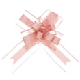 thumbnail image 1 of Unique Bargains 10pcs 11 Inch Extra Large Pull Bow Gift Wrapping Big Organza Bows Ribbon Dusty Pink for Wedding Baskets Presents, 1 of 6