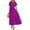 Floral Purple, variant on PRETTYGARDEN Women's Summer Casual Flutter Short Sleeve Boho Floral Maxi Dress Crew Neck Smocked Tiered Long Dresses
