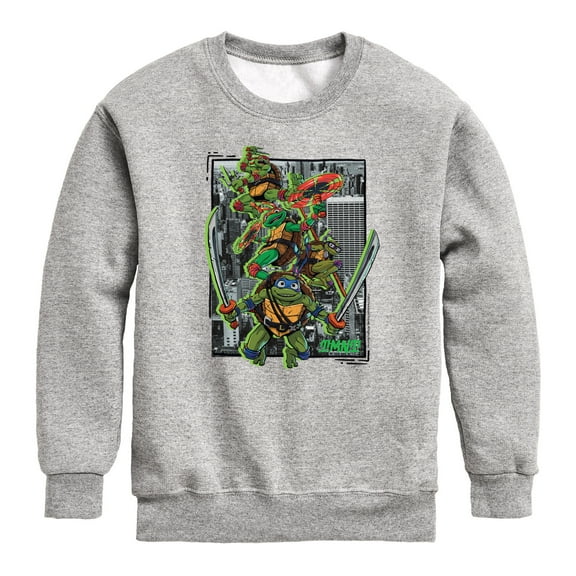 Teenage Mutant Ninja Turtles Mutant Mayhem - Group - Toddler & Youth Crewneck Fleece Sweatshirt