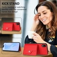 thumbnail image 4 of Magnetic Leather Phone Wallet Case Card Slot Shockproof Flip Back Cover For iPhone 16 15 14 13 12 11 Mini Pro Plus ProMax XR XS XSMax 7Plus 8Plus 7G 8G, 4 of 12