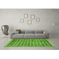 thumbnail image 3 of Ahgly Company Indoor Rectangle Oriental Green Modern Area Rugs, 2' x 4', 3 of 4