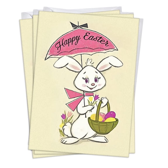 Some Bunny Vintage Easter Greeting Cards | 3 Pack Set (5x7)