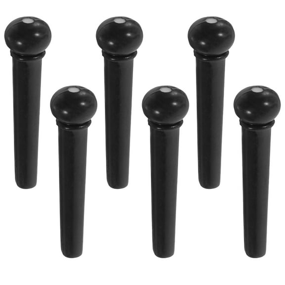 6pcs Guitar Bridge Pins Acoustic Guitar Bridge Pin Pegs Guitar Replacement Pin Pegs