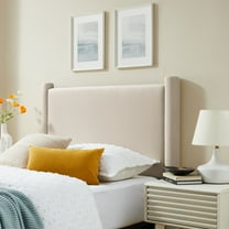 Modway Rael Performance Velvet Twin Headboard in Alabaster