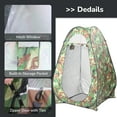 thumbnail image 3 of UBesGoo Camping Tent Camouflage Single Portable Bathroom Tent w/ a Handbag, 3 of 6