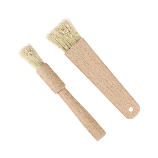 Langgg Brosse à Huile Portable pour Barbecue Résistant aux Hautes Températures Accessoires de Cuisine Ronde