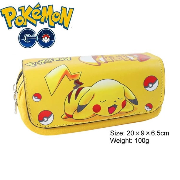 Estuche de lápices de gran capacidad de Pokemon Pikachu, 20 modelos, suministros escolares Kawaii, bolsa de lápices, caja de papelería, juguetes, regalo