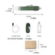 thumbnail image 4 of Yuarrent Traveling Lake River Water Filtro de emergencia Backpacking Picnic Kit de filtración portátil reutilizable Equipo para exteriores Kits de desorden para acampar Verde Yuarrent OD029697-02, 4 of 6