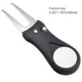 thumbnail image 4 of Golf Turf Repairing Tool Portable Professional Foldable Solid Color Hand Held Ball Marker Grass Mowing Fork Golfing Accessories Black, 4 of 6