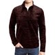 thumbnail image 1 of Txlixc Pullover de hombre, chaqueta de manga larga con cuello de color de contraste, cremallera Txlixc  moda, 1 of 6