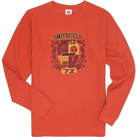 Faded Glory - Boy's Graphic Thermal Knit Top