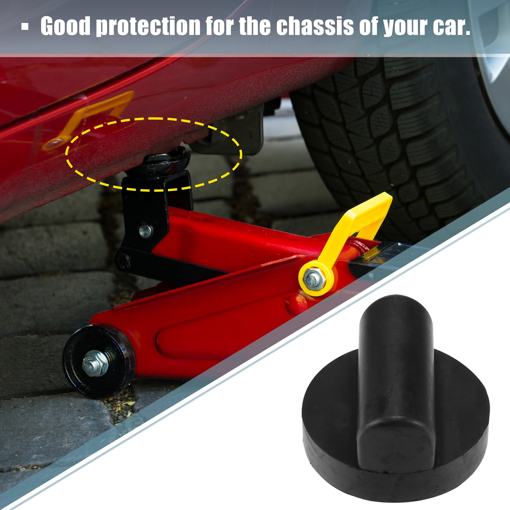 Unique Bargains 2 Pcs Rubber Jack Puck Jacking Lift Pad Adapter for Audi TT RS R8 A6