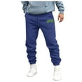 thumbnail image 1 of Zszcpp Wide Leg Pants Men'S Letter Print Solid Pockrt Daily Life Sports Long Running Cool Trousers Casual Trouser, 1 of 4