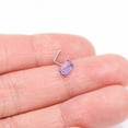 thumbnail image 5 of BM25 Sparkle Gem Cubic L-Shaped Nose Ring-Purple, 5 of 5