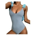 thumbnail image 2 of WREESH Women'S High Waisted Open Back Bikini One Piece Swimsuit, 2 of 8