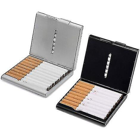Cigarette Case/stand 2pc 20 Cigarette Holder Cigarette Case Cigarette Case Double Sided Cigarette Case Flip Open Pocket Cigarette Case-lian