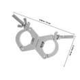 thumbnail image 2 of unbranded Abrazadera Para Luces De Escenario En Aluminio Con Doble Anillo Y Rotación 360 Grados Para Truss, 2 of 7