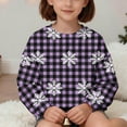 thumbnail image 5 of Piuwrlz Sweatshirts Teen Girls Winter Loose Sweat Top Hoodie Purple Size 12 Years, 5 of 7