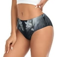thumbnail image 2 of Fotbe Elegant Feathered Floral Wings Calzones Estampados para Mujer – Ropa Interior de Algodón, Cómoda, Suave y Elástica-Small, 2 of 6