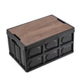 thumbnail image 2 of Contenedor de almacenamiento Zulema Estuche de canasta Plegable Negro, 2 of 8