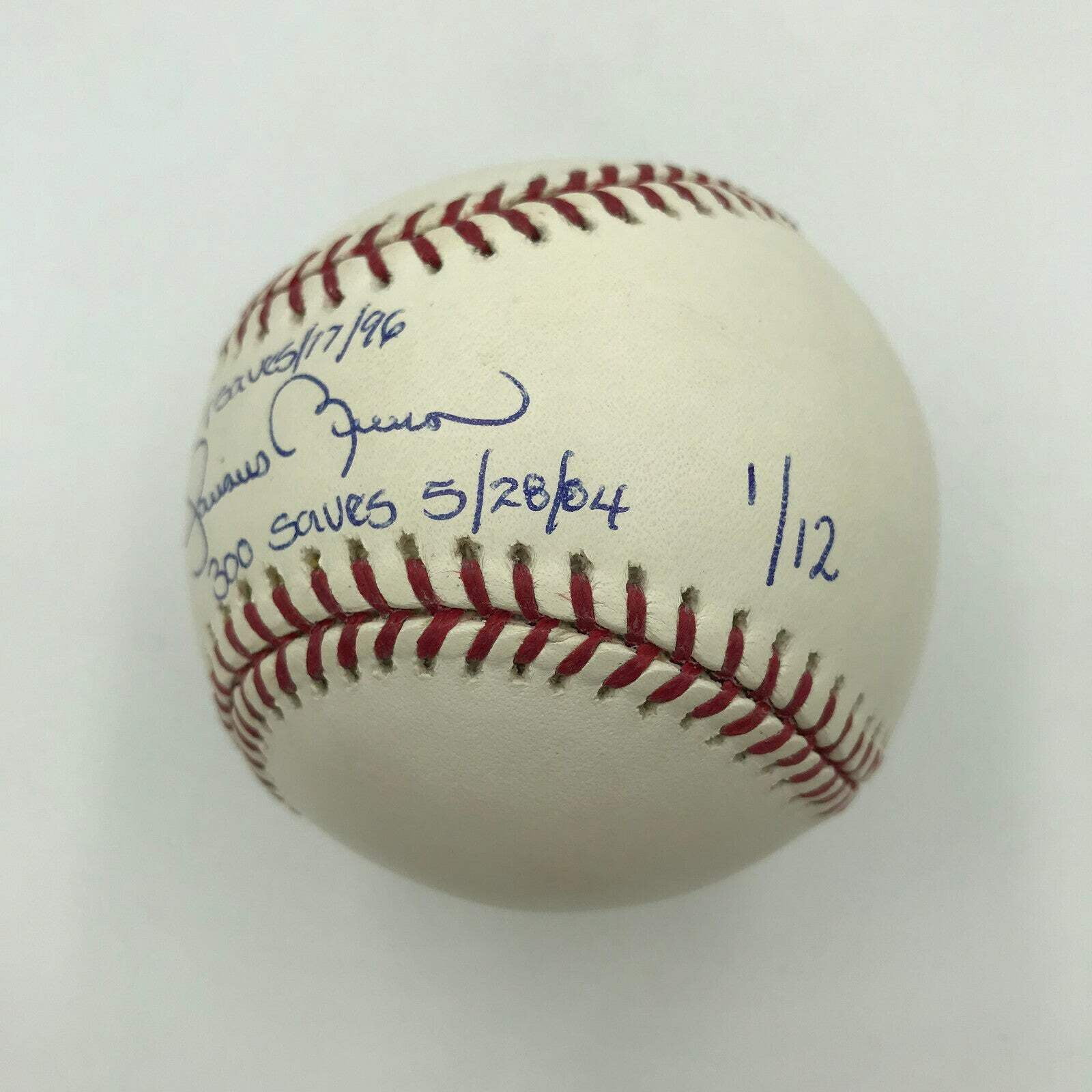 Mariano Rivera Signed Heavily Inscribed STAT Baseball Steiner  MLB Holograms