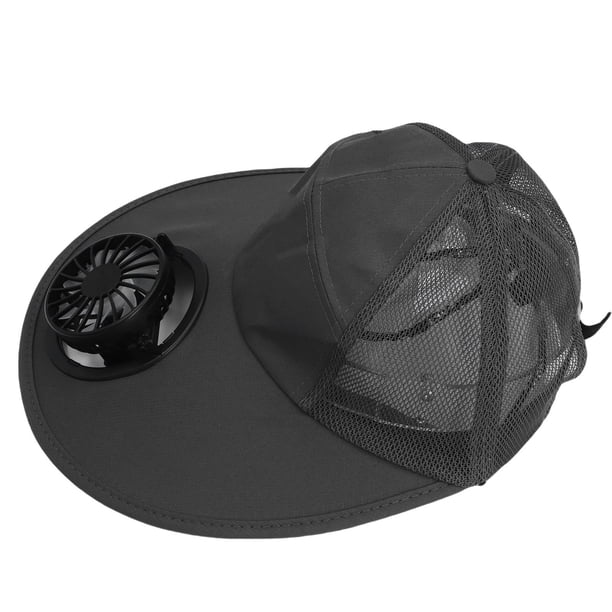Sombrero Para El Sol, Gorra Transpirable Con 3 Velocidades De Viento, Color Gris Oscuro Para Actividades Al Aire Libre