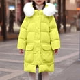 thumbnail image 2 of hoksml Big Girls (5-16 yrs) Long Puffer Coat with Hood Thick Winter Jacket Zip Up Insulated Parka with Pockets, 2 of 9