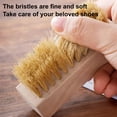 thumbnail image 4 of LShunze Square Cleaning Scrubber with Firm Grip, Handcrafted Beechwood Shoe & Car Brush Set - Premium Horsehair & Boar Bristle for Dusting & Cleaning, 4 of 8