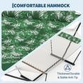 thumbnail image 5 of Double Hammock with Stand – 2-Person Cotton Rope Hammock with Polyester Quilted Pad & Pillow, 475 Lbs Capacity Portable Hammock for Garden, Yard & Camping, 5 of 7