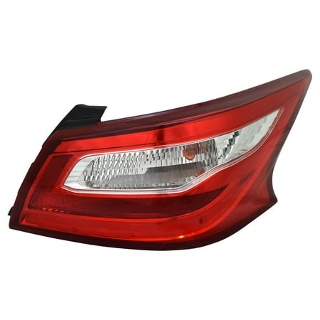 Nissan Altima Tail Light Cover - TYC 11-6887-00-1 Tail Light Assembly Passenger Side for 2016-2017 Nissan Altima