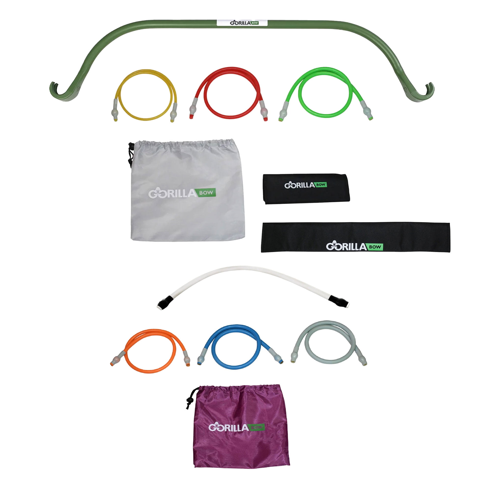 Gorilla Bow Lite Exercise Bow w Heavy Band Kit 90Lb Band Nylon Sleeve Walmart