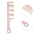 thumbnail image 2 of Unique Bargains 1 Pc Marble Handle Hair Comb Pink White Acetate Sheet, 2 of 5