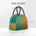 thumbnail image 2 of Disketp Orange To Teal Gradient Bolsa Térmica para Almuerzo, Lonchera con Abertura Amplia y Gran Capacidad, Organizador Reutilizable para Mujeres, Hombres y Adultos, 2 of 6