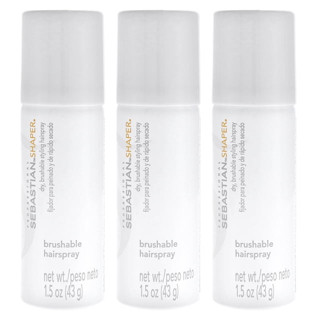 Spray para el cabello Shaper Hairspray Regular - Tamaño de viaje de Sebastian para unisex - Spray para el cabello de 1,36 oz - Paquete de 3