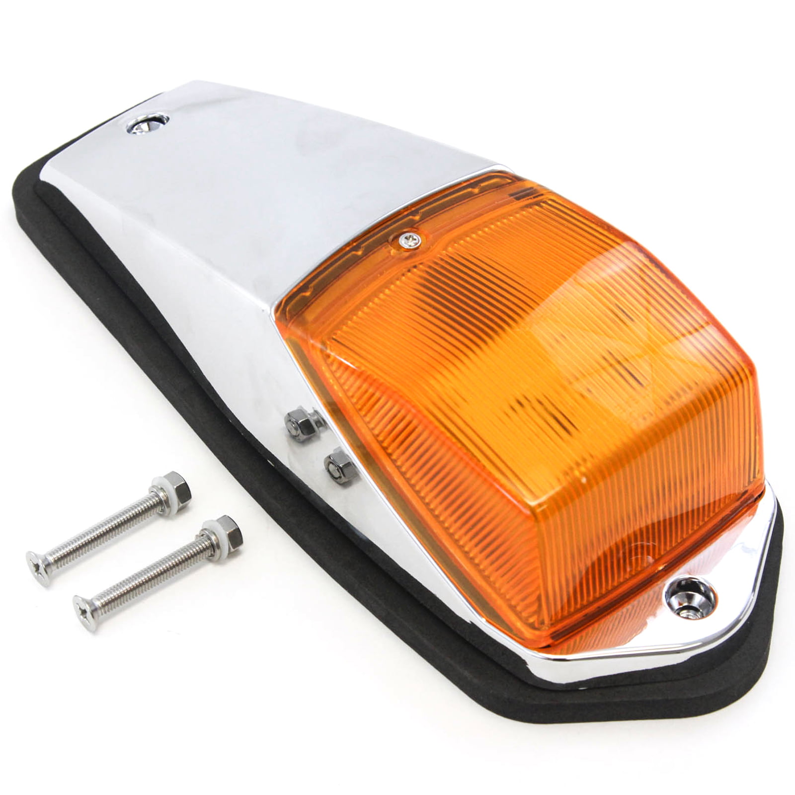 1 Cab Marker Light Chrome with 31 Ultra Bright LED Lamps Compatible with Peterbilt Kenworth